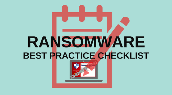 Ransomware best practice checklist